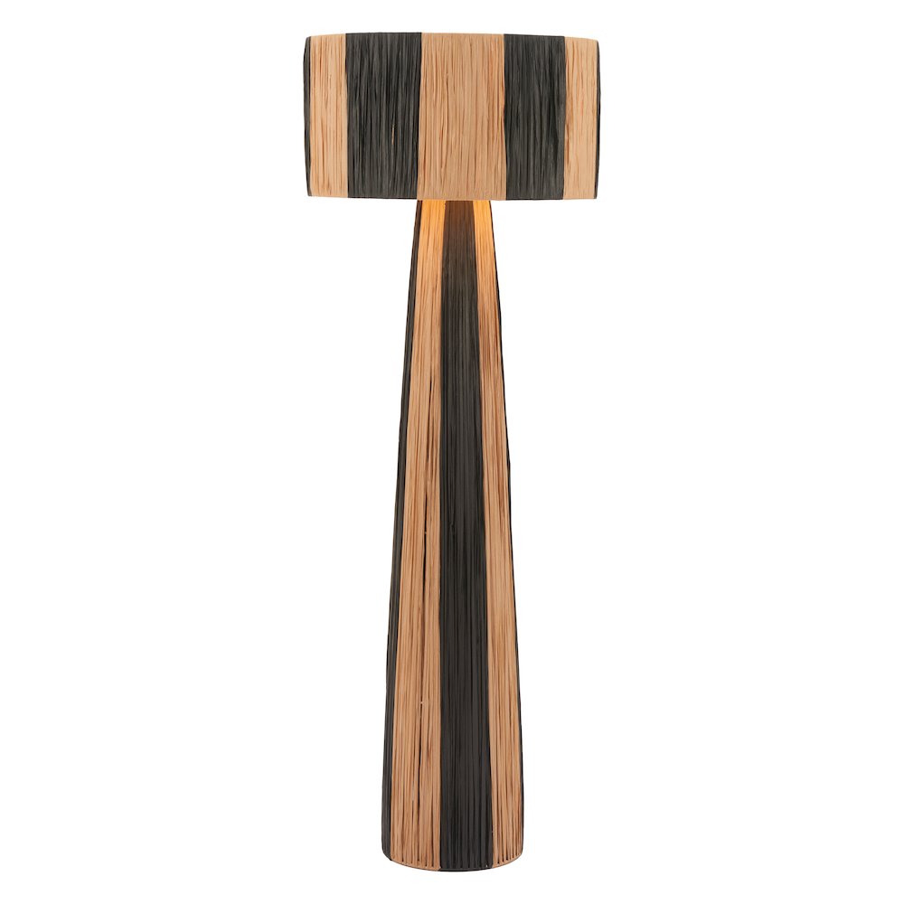 Gala Floor Lamp Black & Natural. Picture 3