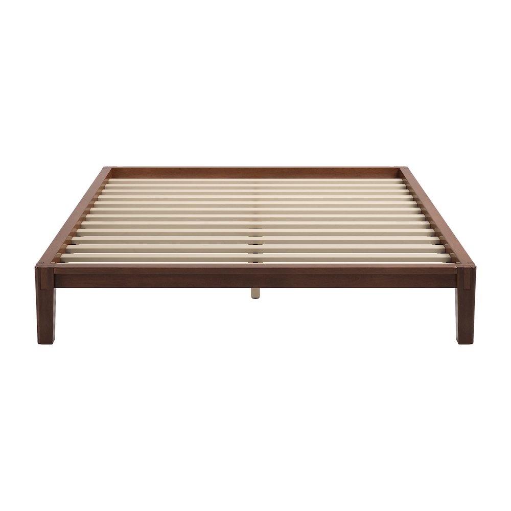 Luum Queen Platform Bed Frame Walnut. Picture 5