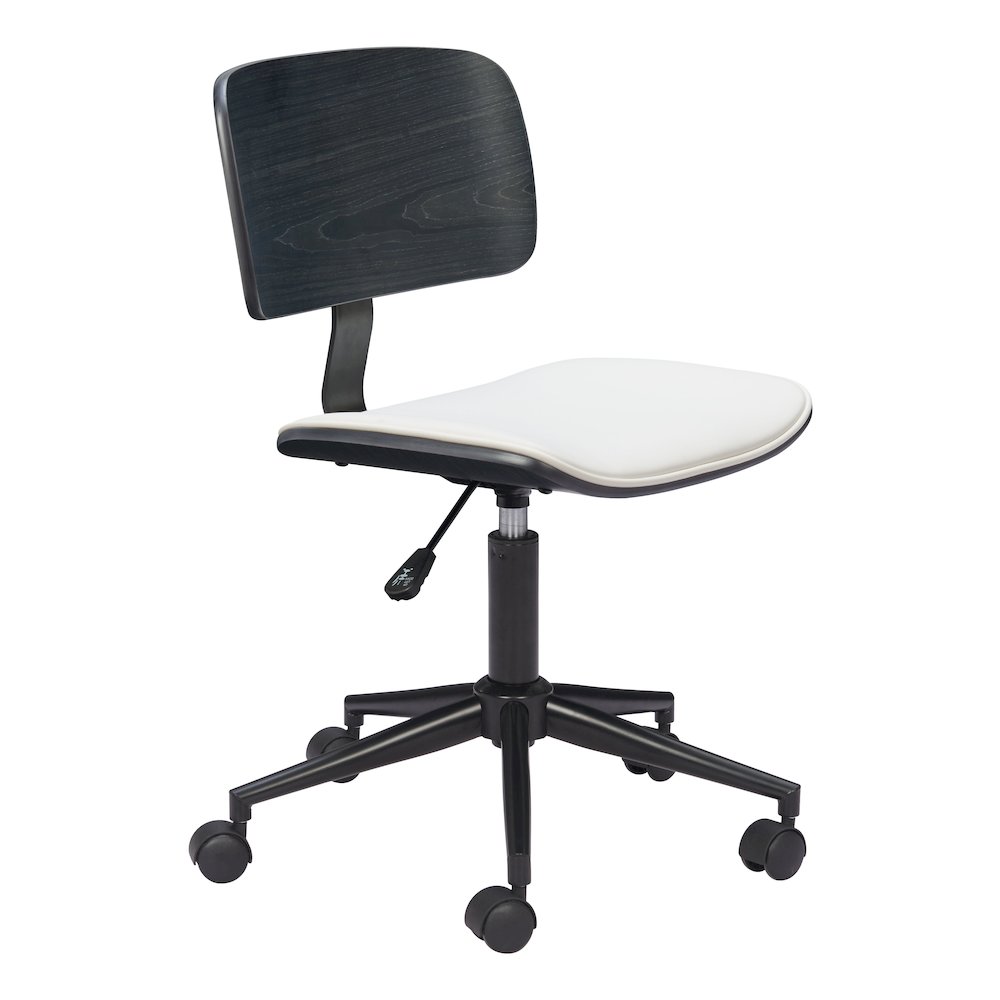 Duravel Office Chair White & Black. Picture 1