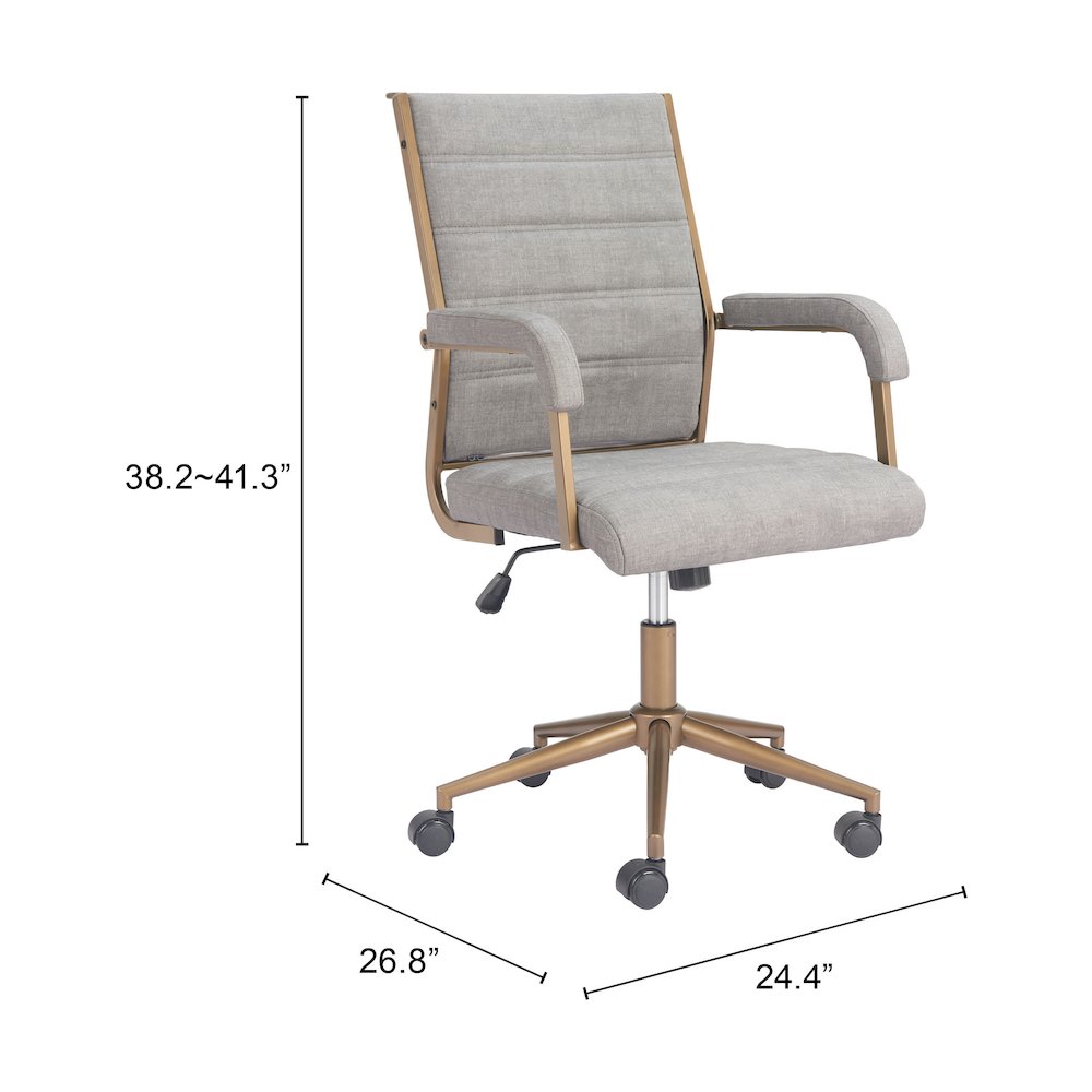 Auction Office Chair Gray. Picture 7