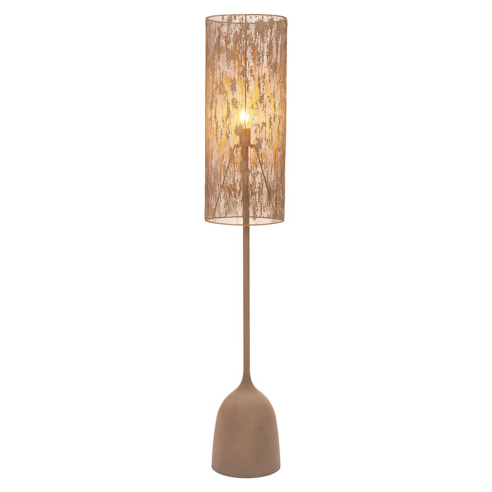 Buff Floor Lamp Taupe. Picture 1
