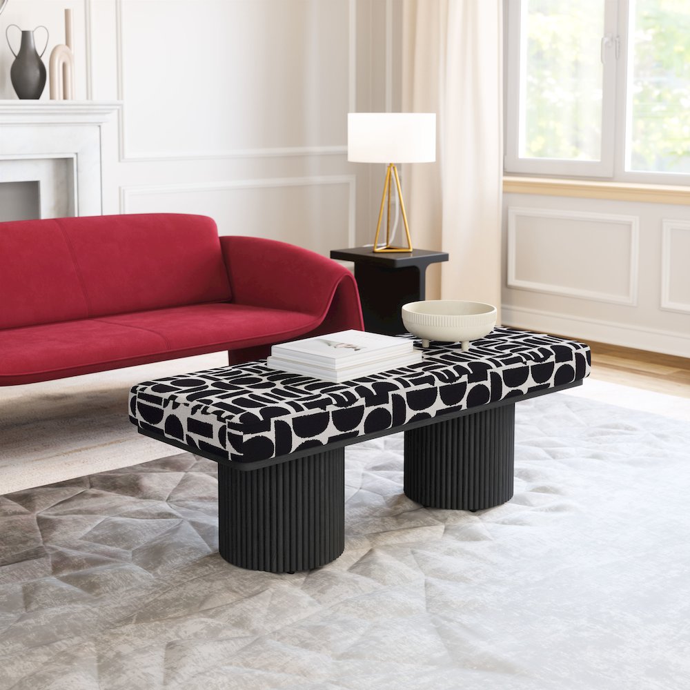 Botoia Bench Black & White. Picture 8