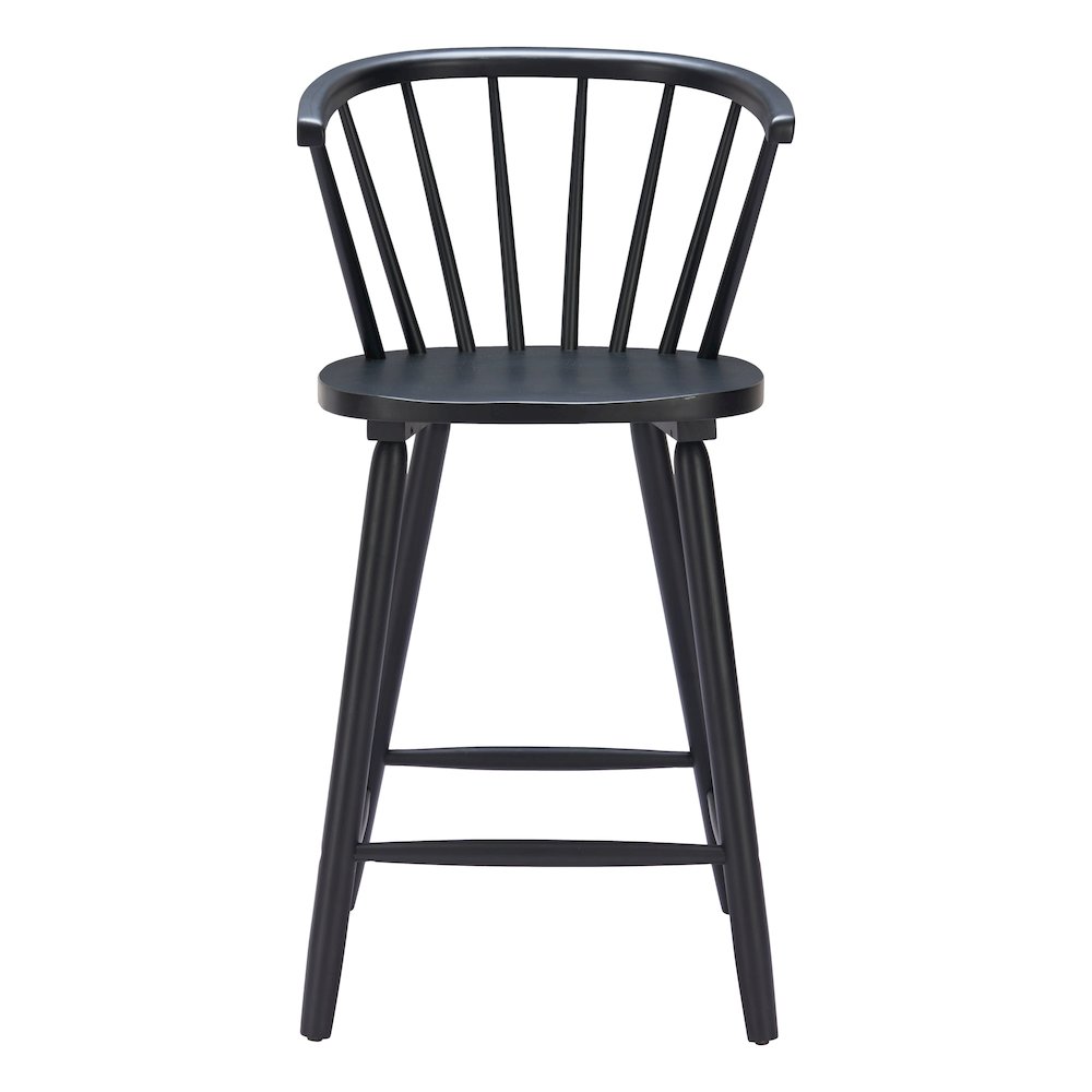 Stenger Counter Stool (Set of 2) Black. Picture 3