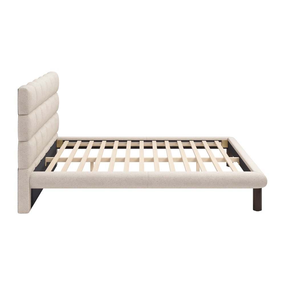 Placid King Bed Beige. Picture 2