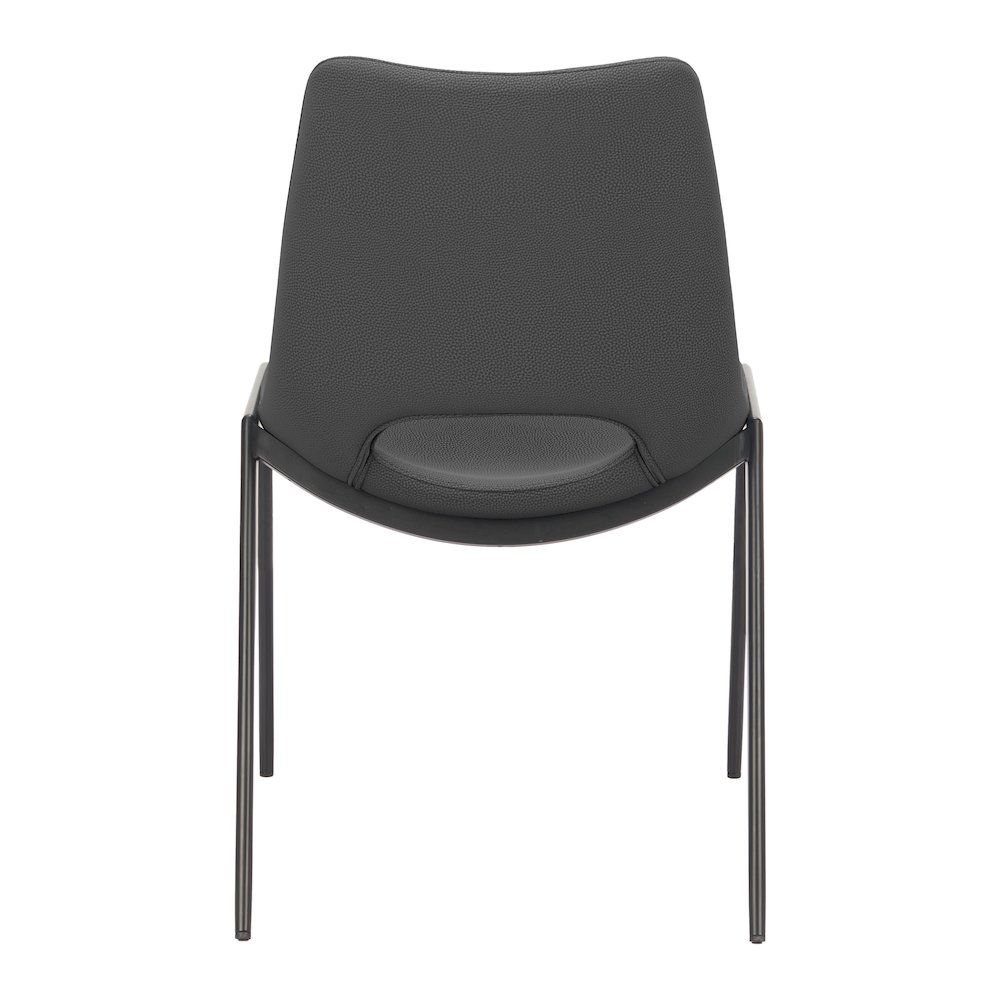Desi Armless Dining Chair (Set of 2) Black. Picture 5