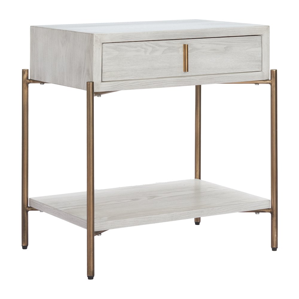 Yoru Side Table Oak White. Picture 1