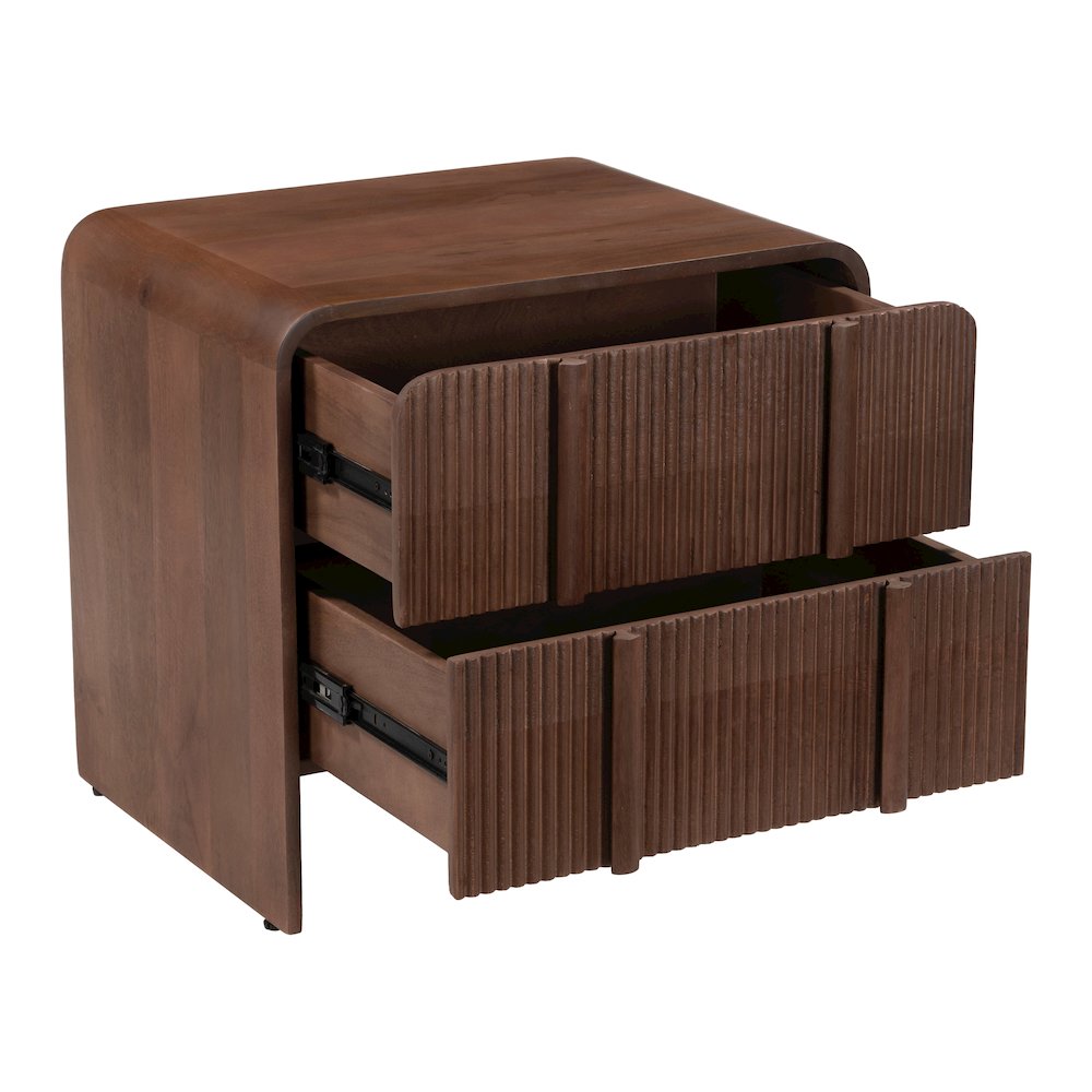 Calipso Nightstand Walnut. Picture 8