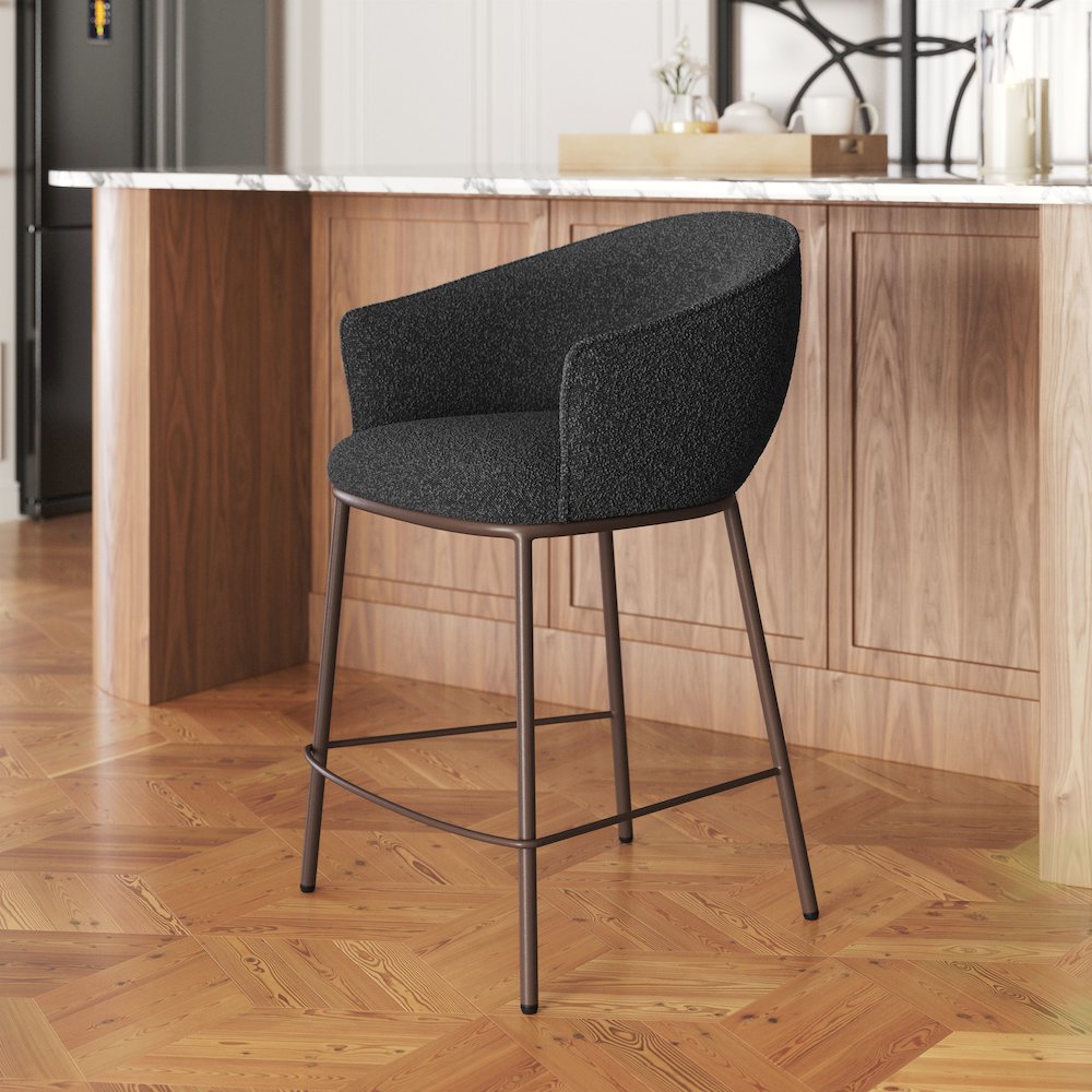 Essen Counter Stool Black & Bronze. Picture 8