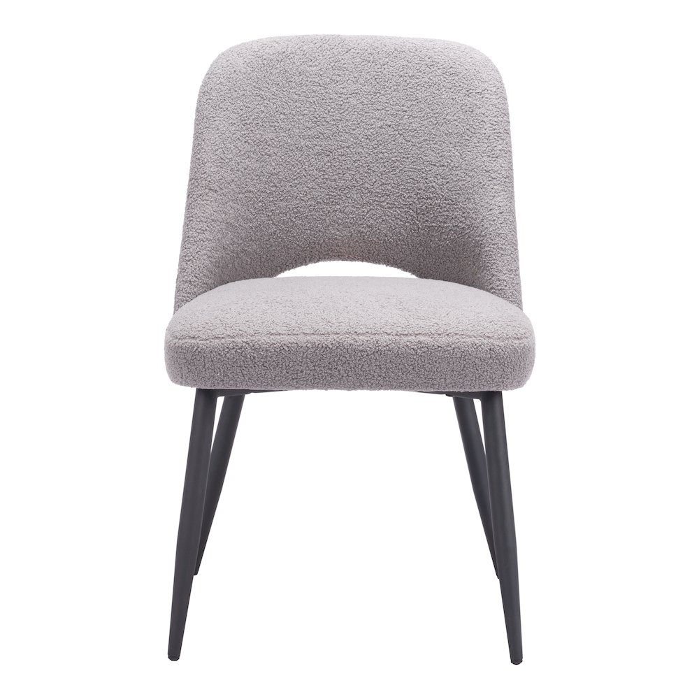 Teddy Dining Chair (Set of 2) Gray. Picture 3