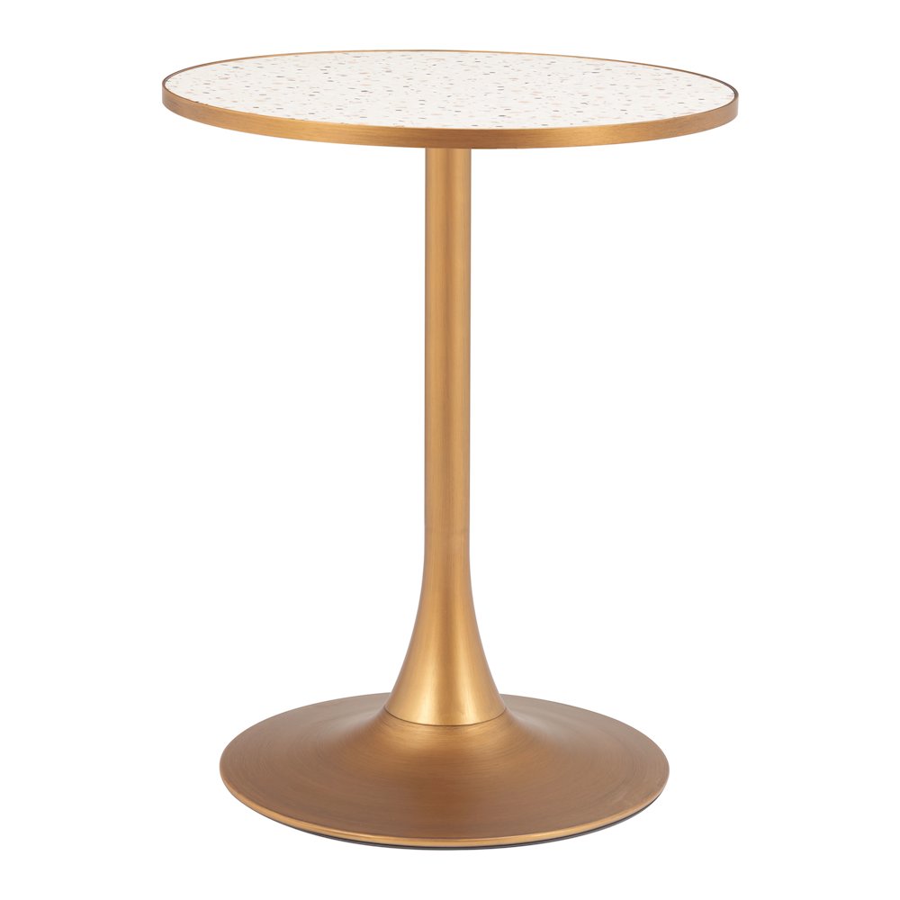 Bite Bistro Table Beige & Gold. Picture 1