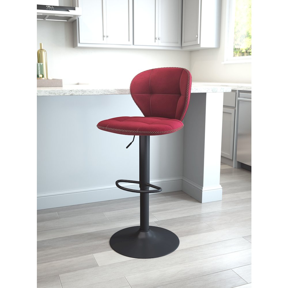 Salem Barstool Red. Picture 8