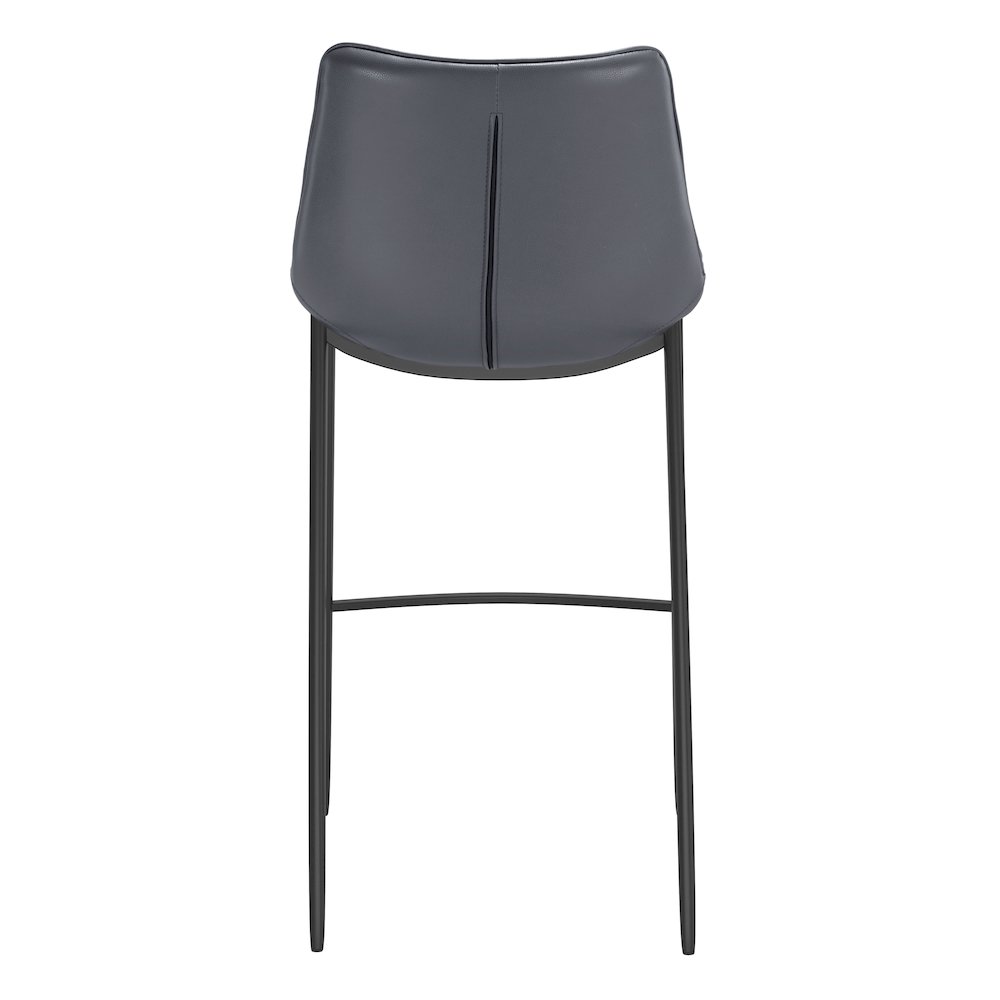Magnus Barstool (Set of 2) Dark Gray & Black. Picture 4