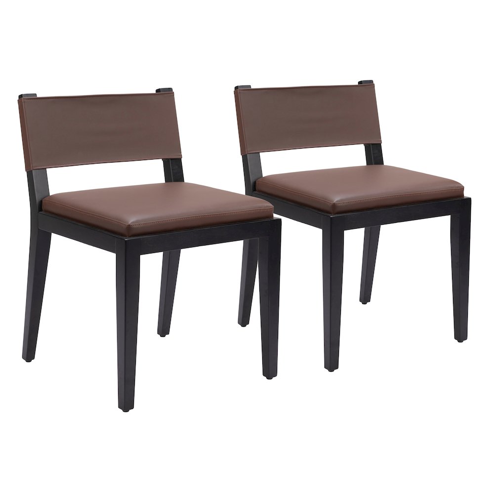 Roxas Dining Chair (Set of 2) Brown. Picture 6