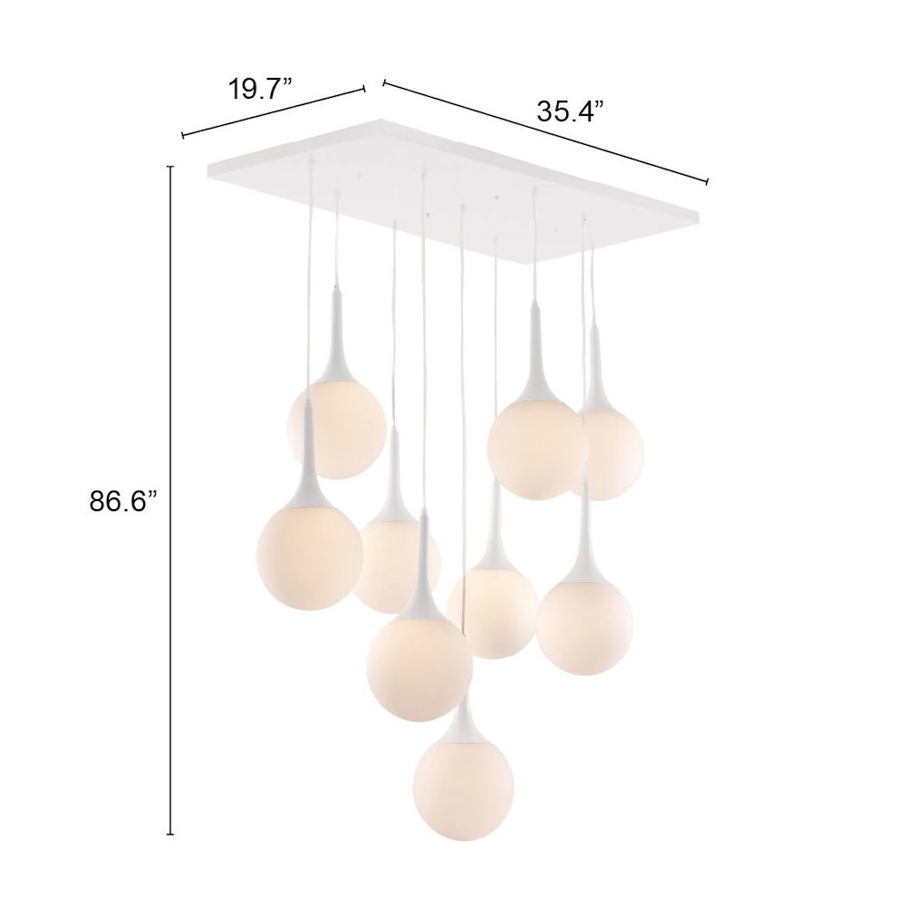 Epsilon Ceiling Lamp White. Picture 7
