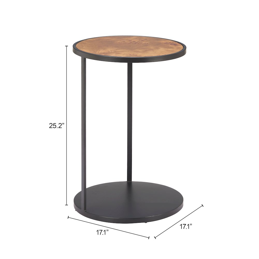 Nodo Side Table Brown & Black. Picture 7