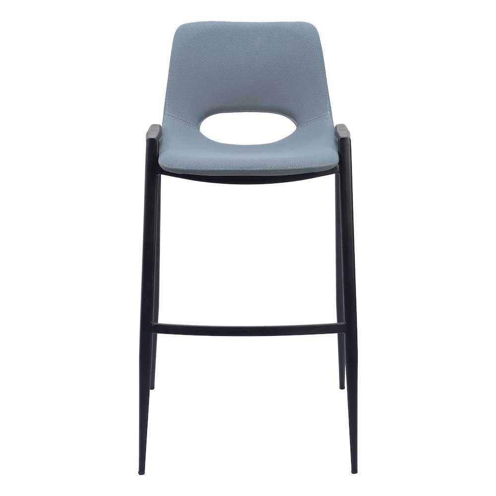 Desi Barstool (Set of 2) Azure Gray. Picture 3
