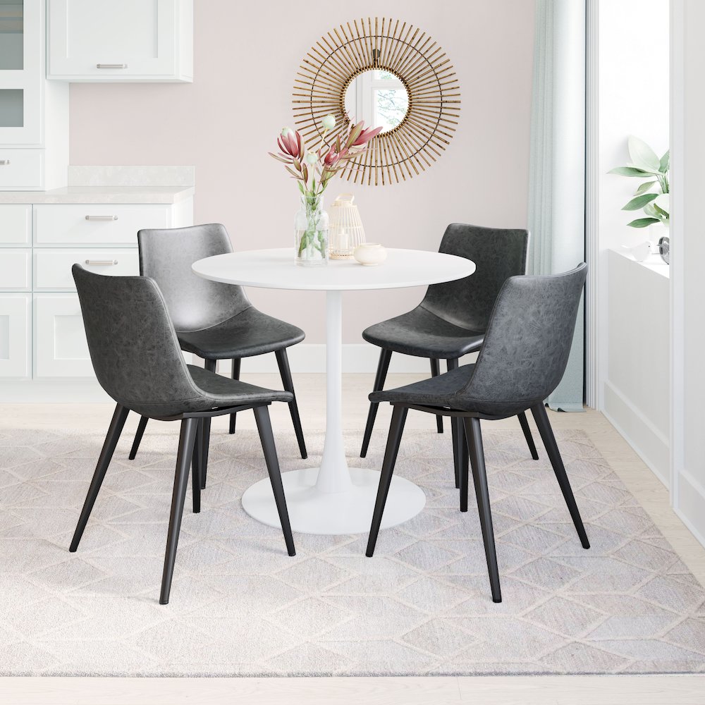 Daniel Dining Chair (Set of 2) Vintage Black. Picture 9