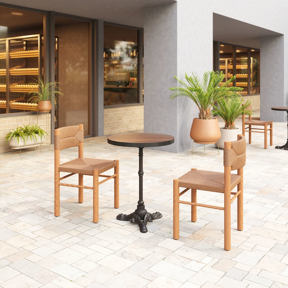 Iska Dining Chair (Set of 2) Natural. Picture 8
