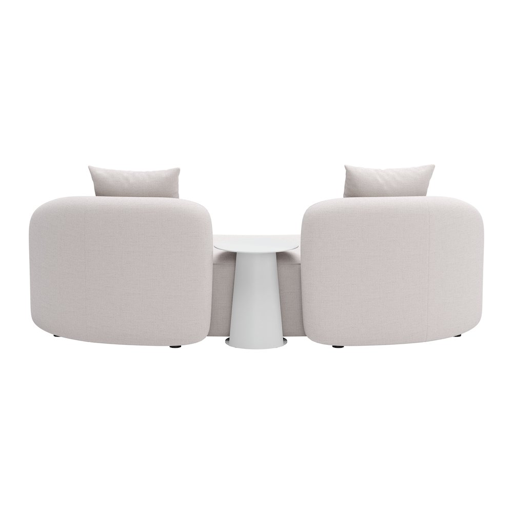 Sunny Isles Loveseat Beige. Picture 14