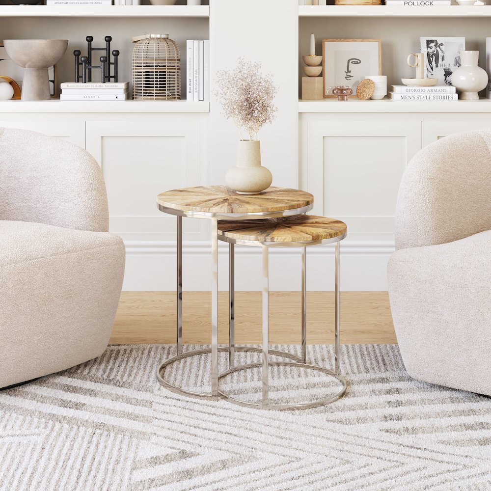 Bari Nesting Table Set (2-Piece) Natural. Picture 8