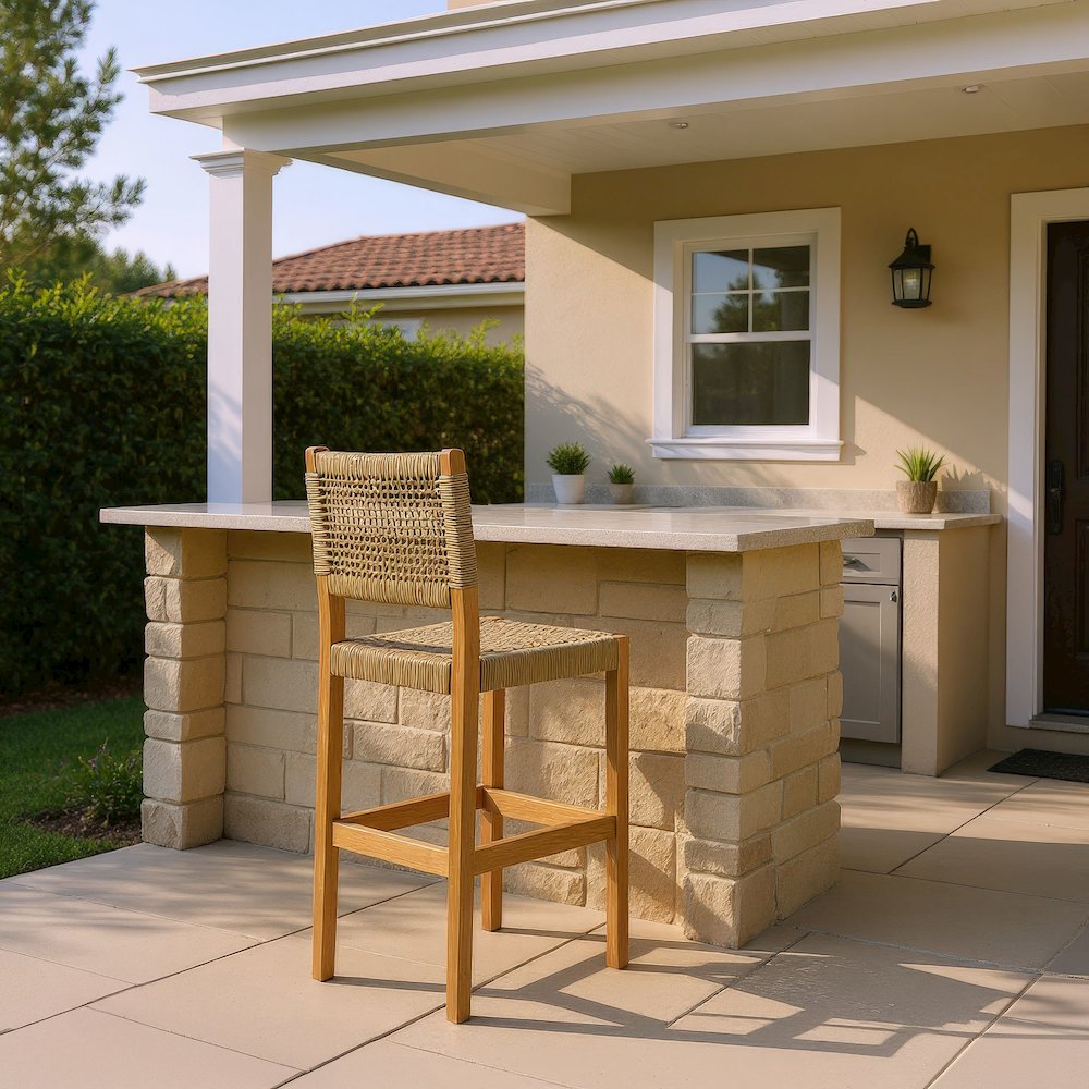 Corde Barstool Beige. Picture 9
