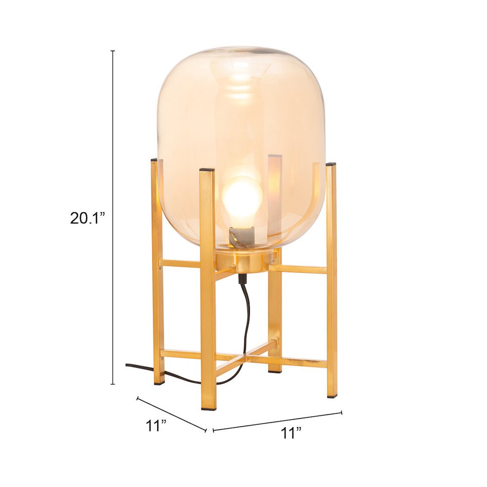 Wonderwall Table Lamp Gold. Picture 7