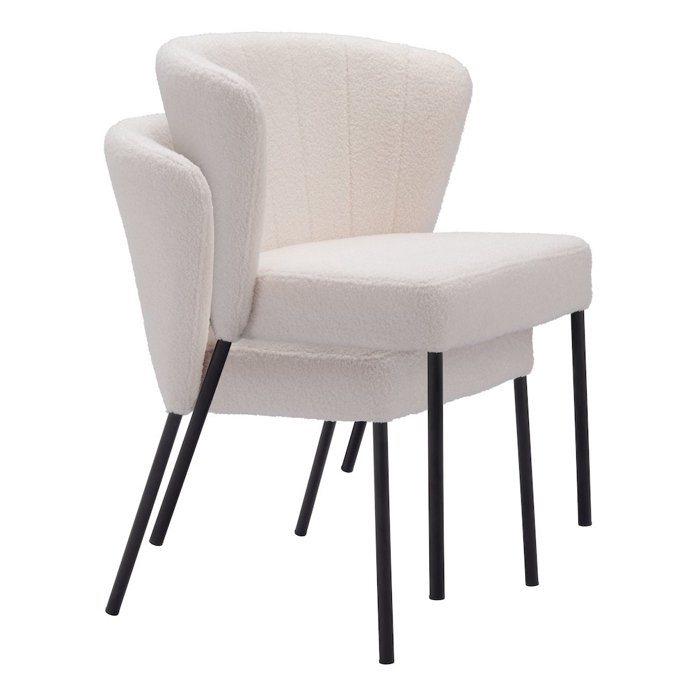 Aimee Dining Chair (Set of 2) Cream. Picture 11