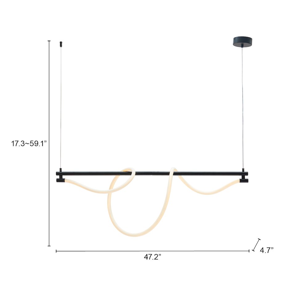 Adder Ceiling Lamp Black. Picture 7