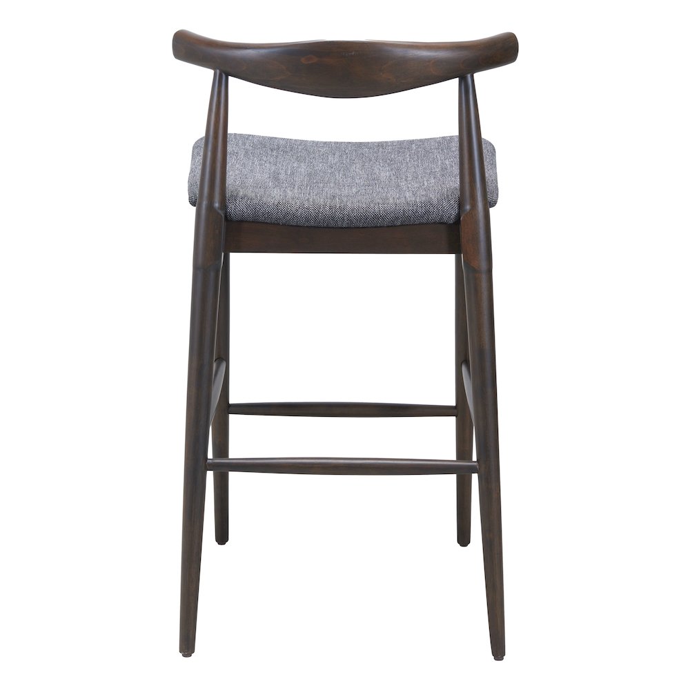 Tuzka Barstool (Set of 2) Gray & Espresso. Picture 4