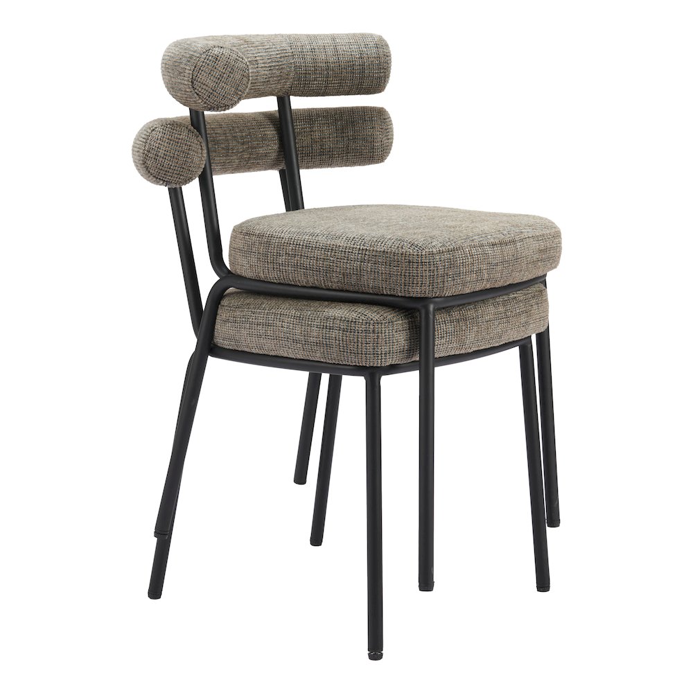 Kede Dining Chair (Set of 2) Green Tweed. Picture 9