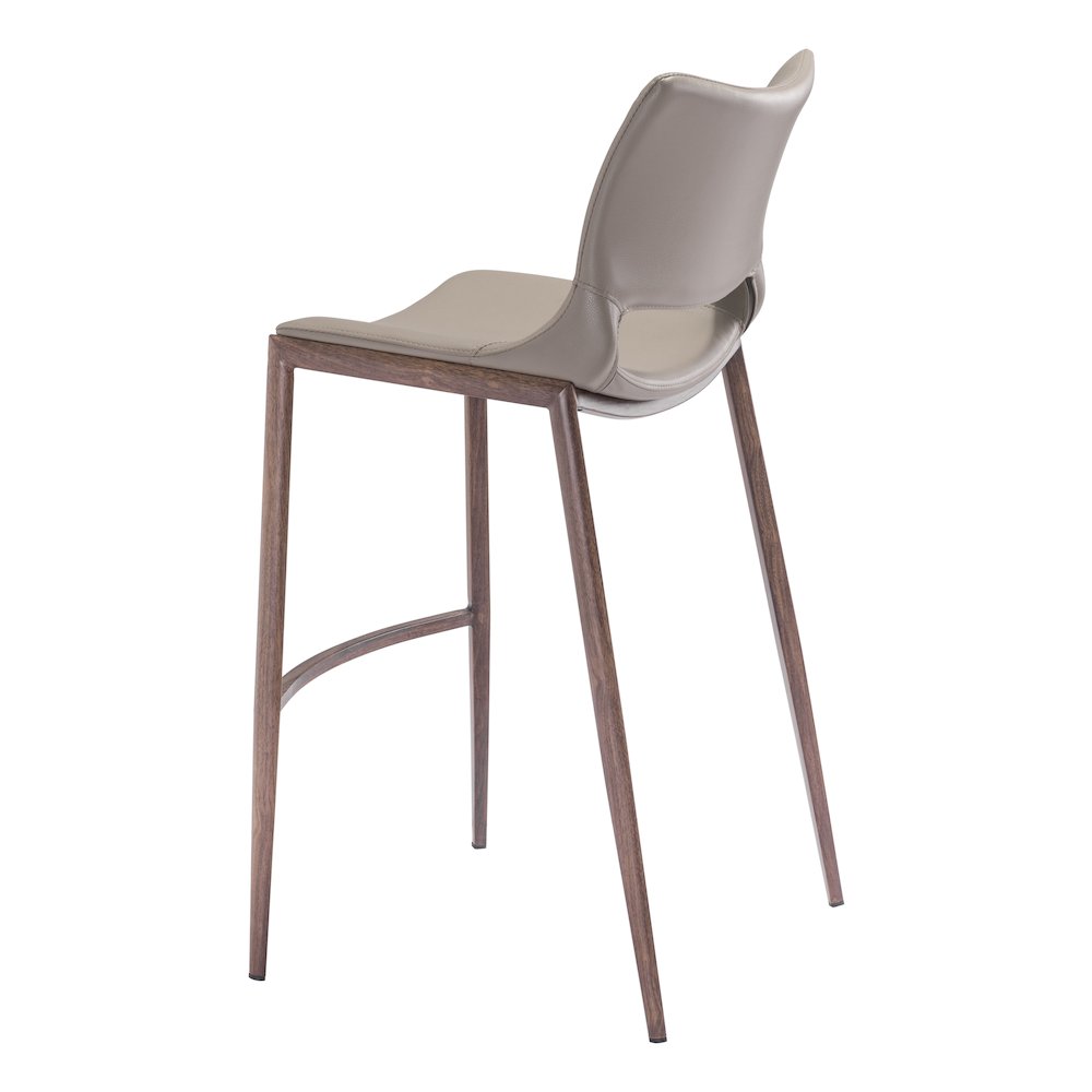 Ace Barstool (Set of 2) Brown & Walnut. Picture 5