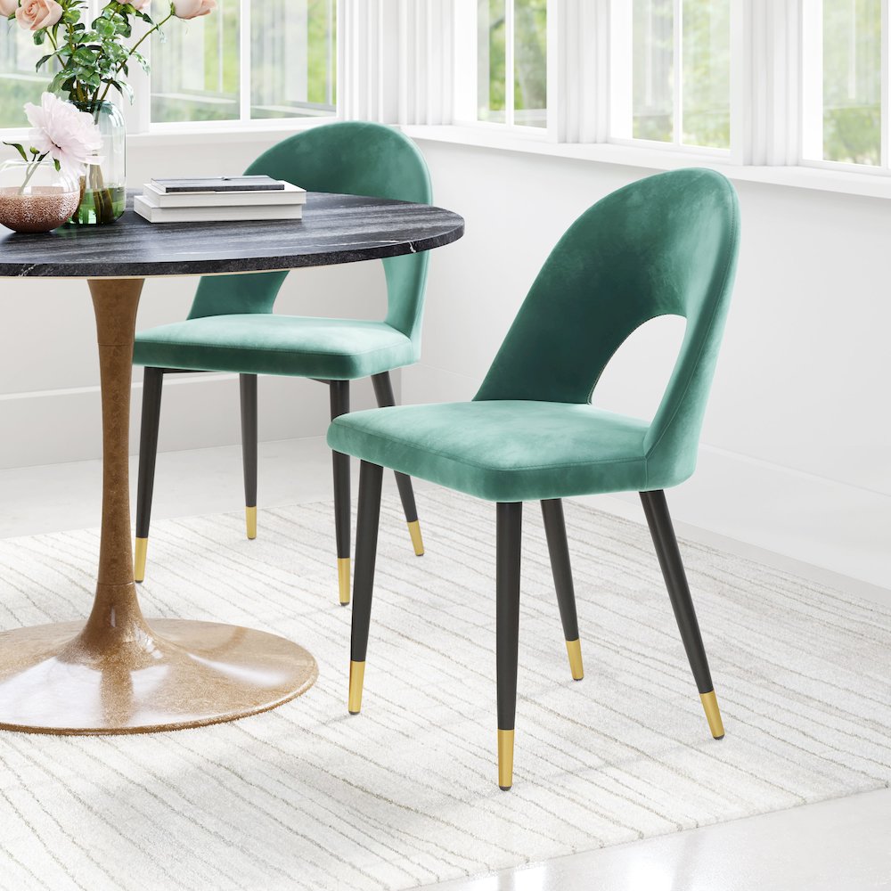 Menlo Dining Chair (Set of 2) Green. Picture 8