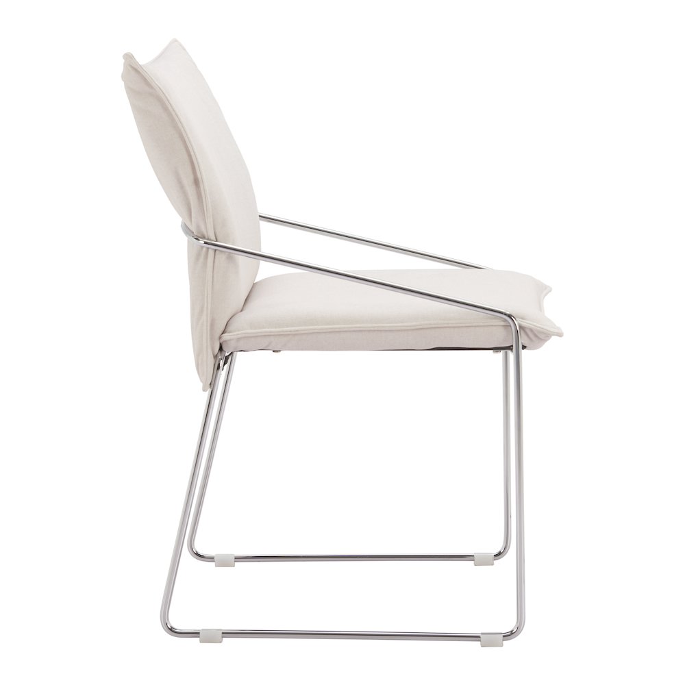 Pola Dining Chair (Set of 2) White. Picture 2