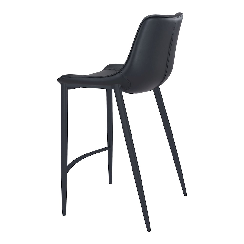 Magnus Barstool (Set of 2) Black. Picture 5