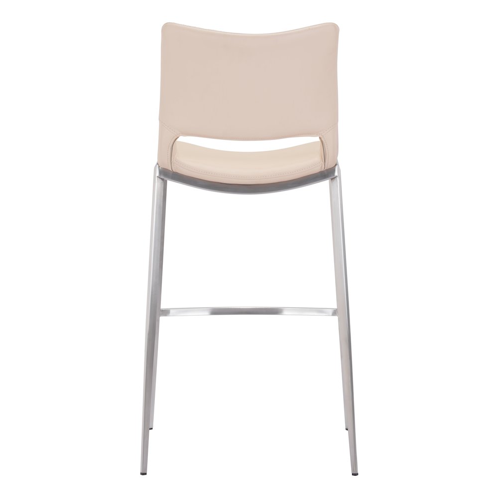 Ace Barstool (Set of 2) Light Pink & Silver. Picture 4