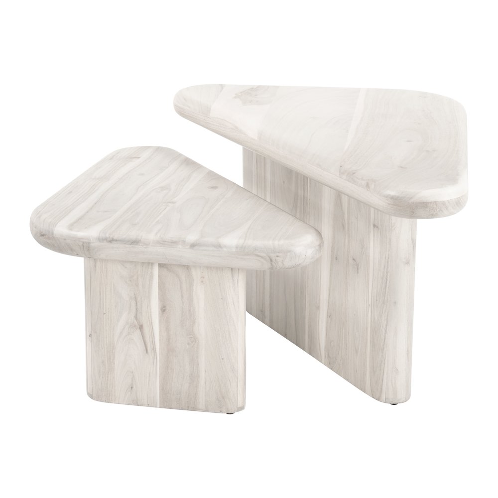Navidic Coffee Table Set (2-Piece) Whitewashed. Picture 3