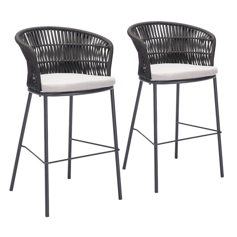 Freycinet Barstool (Set of 2) Black. Picture 6