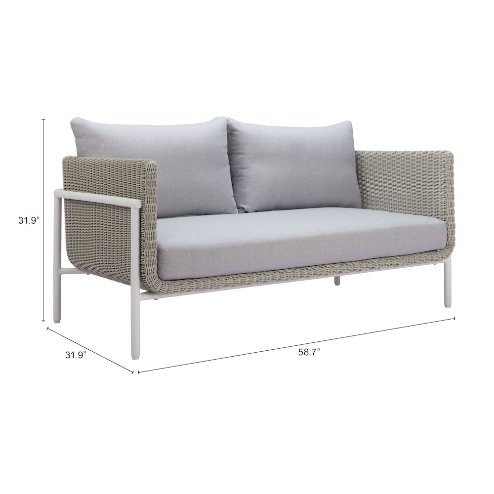 Frais Loveseat Gray. Picture 7
