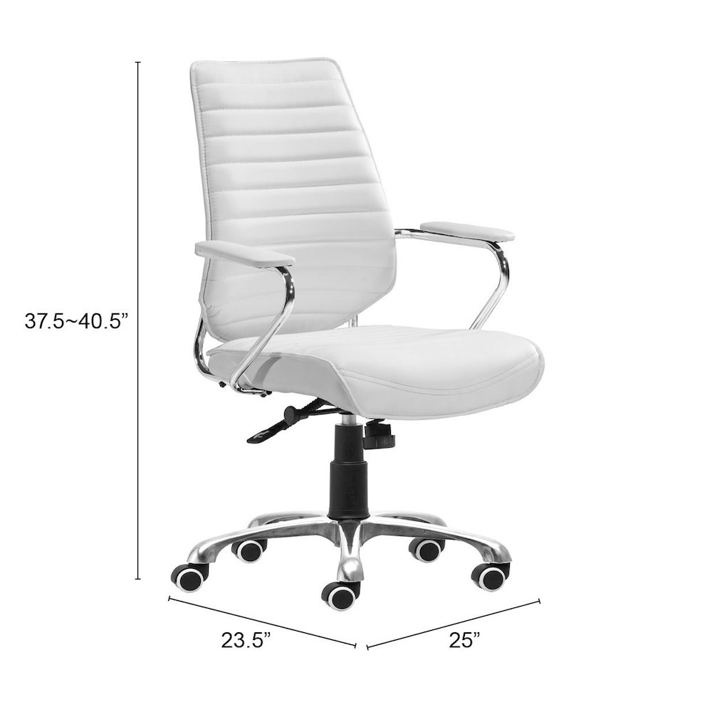 Enterprise Low Back Office Chair White. Picture 9