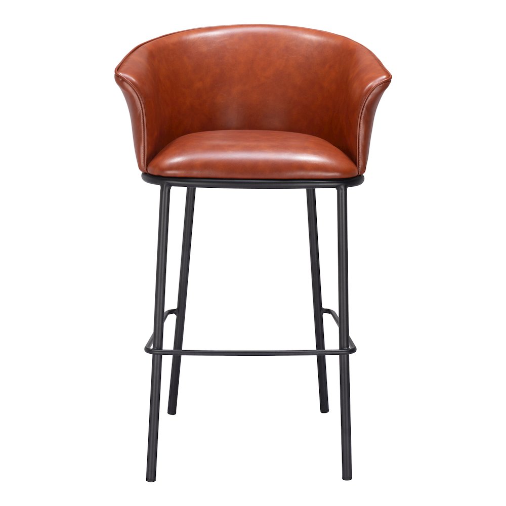 Garston Barstool Brown. Picture 3