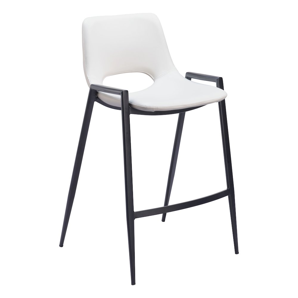 Desi Counter Stool (Set of 2) White. Picture 1