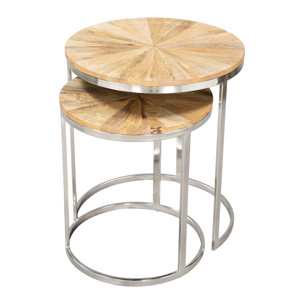 Bari Nesting Table Set (2-Piece) Natural. Picture 3