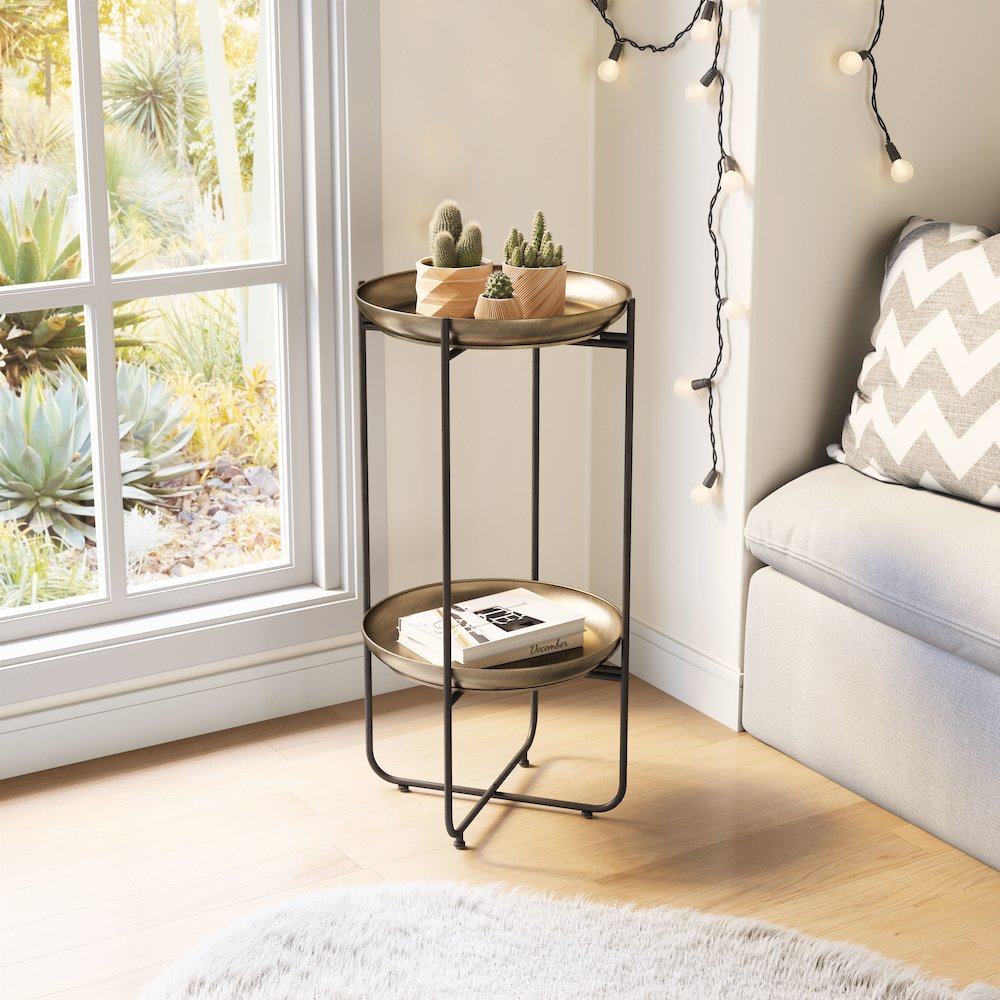 Bronson Accent Table Bronze. Picture 8
