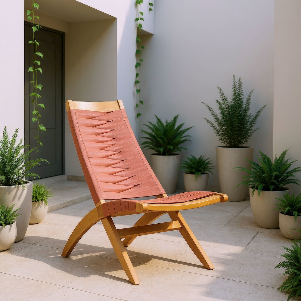 Rova Lounge Chair Terracotta. Picture 12
