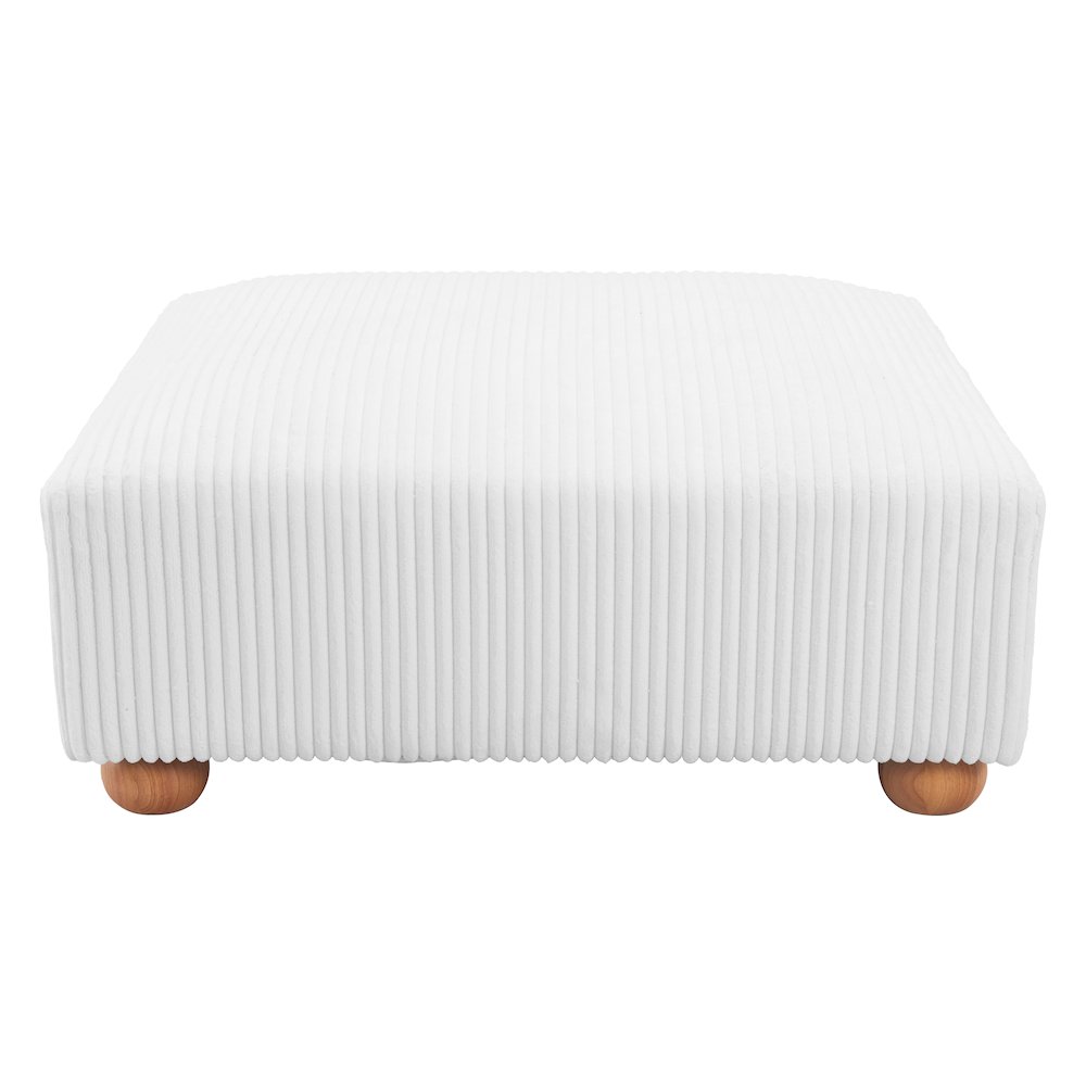 Tayte Ottoman White. Picture 2