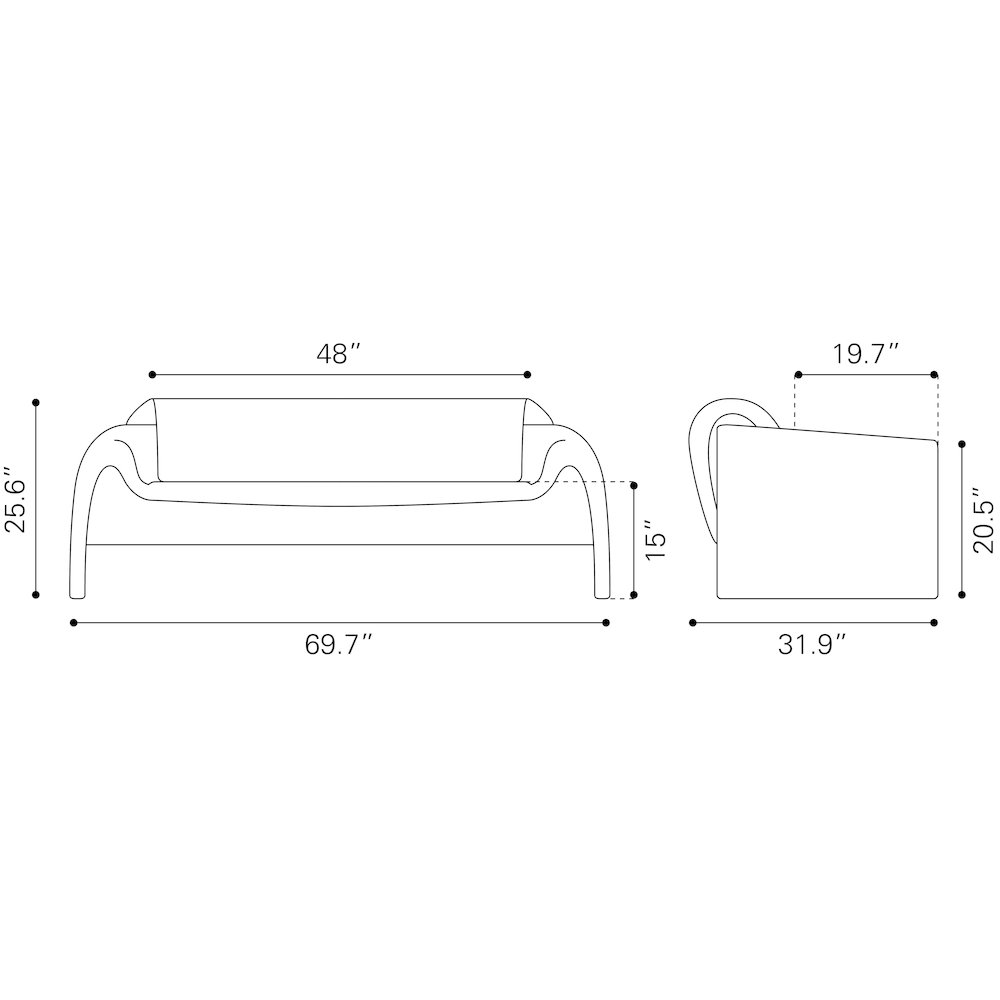 Horten Sofa Brown. Picture 12