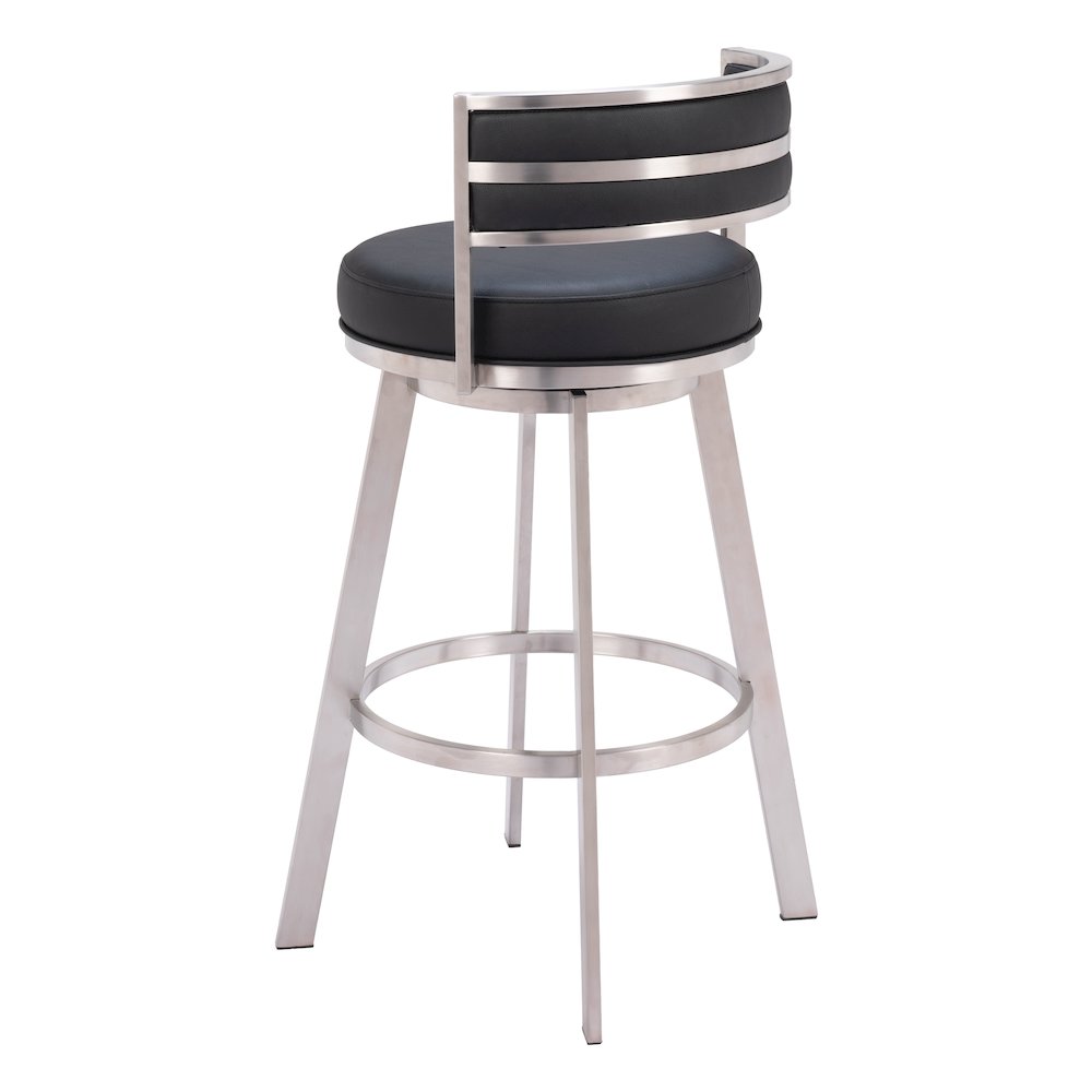 Gimsby Swivel Barstool Black. Picture 5