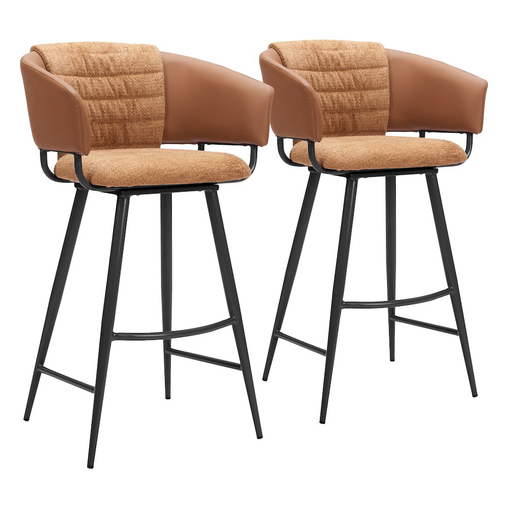 Juno Barstool (Set of 2) Brown. Picture 6