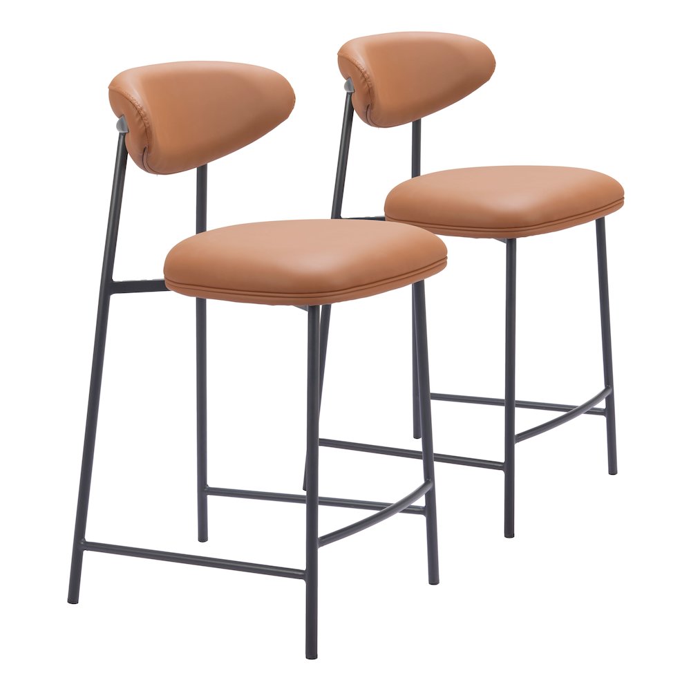 Rorun Counter Stool (Set of 2) Brown. Picture 6