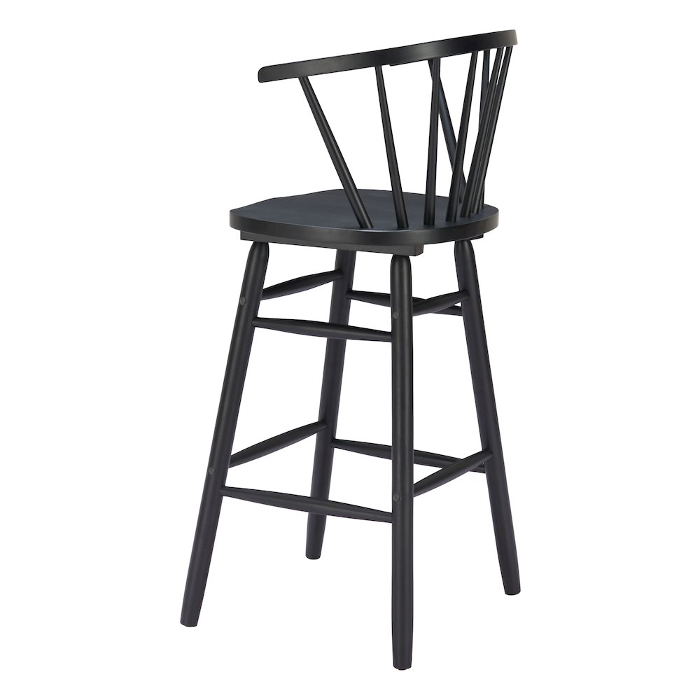 Stenger Barstool (Set of 2) Black. Picture 5